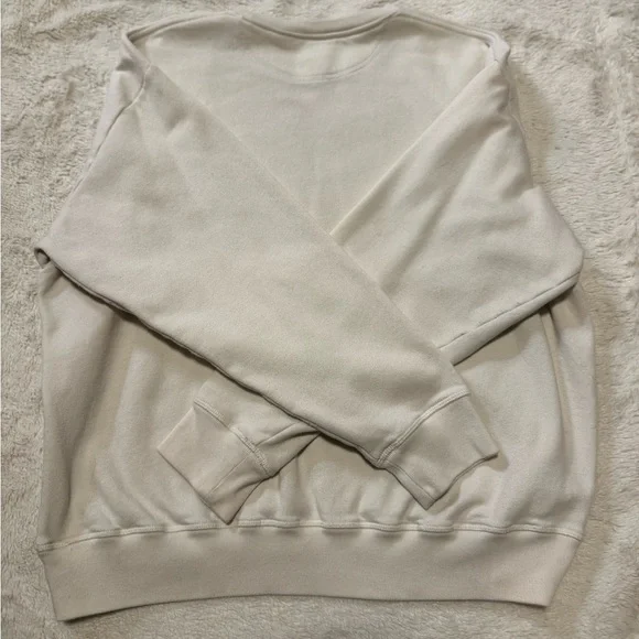 PINK Victoria's Secret Women’s Cream Colored Crewneck Sweater, Size XL - Picture 3 of 6